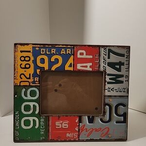 Hobby Lobby Retro License Plate Picture Frame 10"×12"